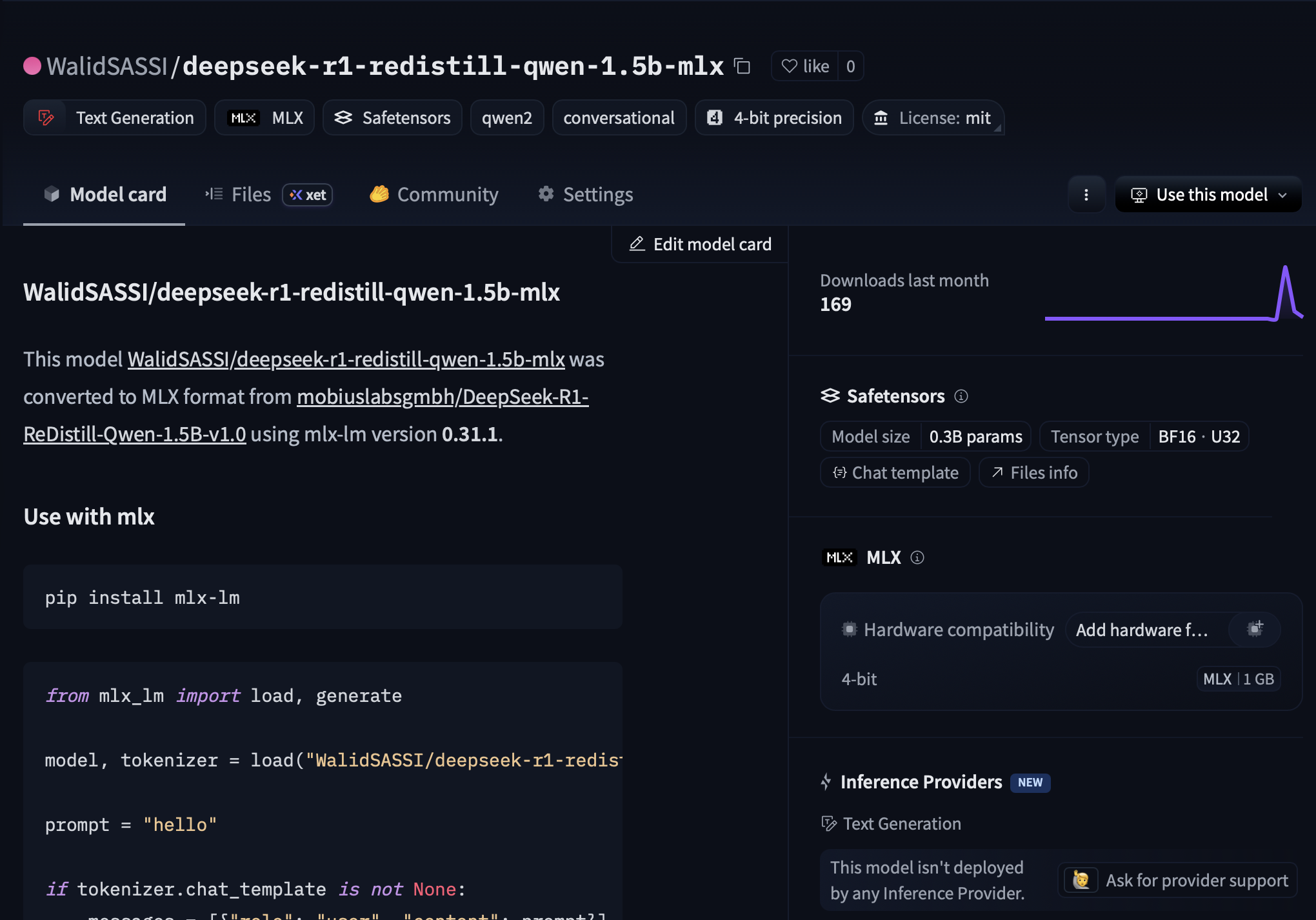 Quantized DeepSeek model uploaded to Hugging Face Hub