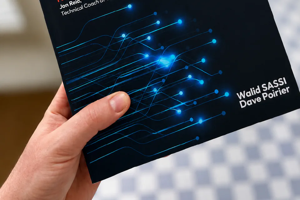 AI-Driven Swift Architecture paperback edition on a developer's desk